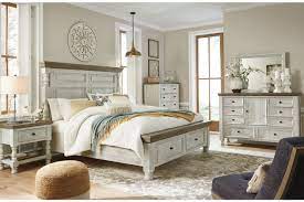 Ashley furniture makes a variety of different special furniture pieces designed for the bedroom. Havalance Queen Poster Bed With 2 Storage Drawers Ashley Furniture Homestore