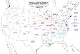 List Of Wettest Tropical Cyclones In The United States