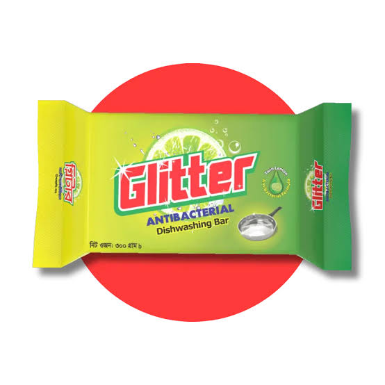 Glitter Dishwash Bar 300gm