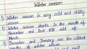 This winter essay can be used for grade 1 , 2 or 4 by editing little bit. Write A 10 Lines Essay On Winter Season Short Essay On Winter Season In English Youtube