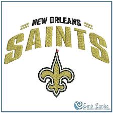 New orleans louisiana saints, llc. New Orleans Saints Logo 2 Embroidery Design Emblanka