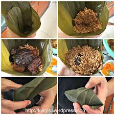 time to prepare savoury rice dumpling bak chang 咸肉粽 savory rice asian street food dumpling