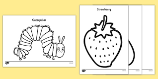 But the very hungry caterpillar mini book printable is full of many learning and fun activities. Free Easy To Colour Pictures The Very Hungry Caterpillar