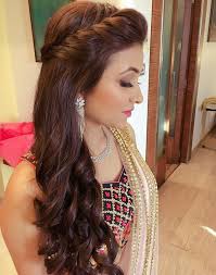 Here comes one of the easiest hairstyles for long hair in indian style. Bollywood Hairstyle Front Hair Styles Hair Styles Long Hair Styles