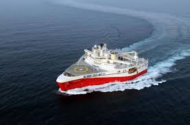 Pgs Holds Naming Ceremony For Its First Ramform Titan Class Vessel Japan Offshore Boats Tug Boats Seismic