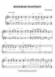 Bohemian Rhapsody Clarinet Sheet Music Easy Piano Sheet Music Violin Music