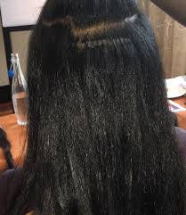 Showcasing the best natural looking hair extensions for women who want to make their short hair appear long again. Laserbeamer Nano By Hairdreams On Natural African American 4b Hair Seamless Extensions Flat Lasted 16 Weeks 4 Natural Hair Styles 4b Hair Seamless Extensions