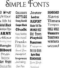 Simple Fonts Easy Fonts Simple Tattoo Fonts Lettering