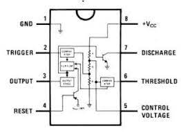 The circuit symbol for a 555 (and 556) is a box with the pins arranged to suit the circuit diagram: Lm555cm Timer Oscillator Introduction Win Source Blog