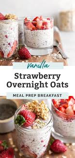 Easy Strawberry Overnight Oats Recipe Strawberry Overnight Oats Overnight Oats Best Overnight Oats Recipe