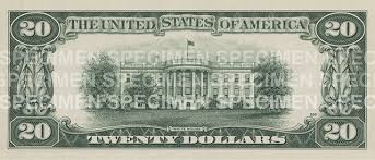 The note includes background colors of green and peach. 20 Note U S Currency Education Program