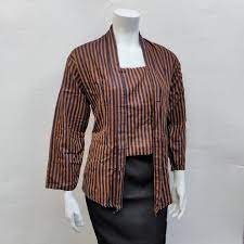 Model baju kebaya jadul terbaru, model betawi. Kebaya Lurik Tenun Adat Jawa Murah Baju Kebaya Lurik Murah Adat Jogja Kebaya Lurik Wanita Murah Lazada Indonesia