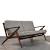 Wood Frame Couch With Removable Cushions