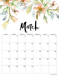 You can delete the background or select any of the 101 free backgrounds available. March 2021 Floral Calendar Page With Orange And Blue Flowers In 2021 Calendar Printables Monthly Calendar Printable Print Calendar
