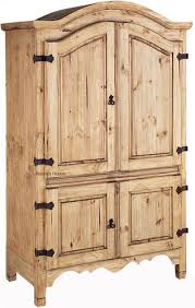 Mexican Colonial Armoire Is In Rustic Texas Style The Armoire Is Handmade In Natural Pine Rustic Or Colonial Finishin Armoire Mexican Furniture Mexican Decor