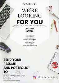 Check spelling or type a new query. Lowongan Kerja Pt Mitra Perkasa Parahyangan Bandung Februari 2020 Info Loker Bandung 2021
