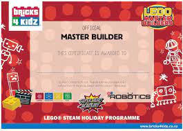Free collection of 30+ printable lego certificates printable and customized lego master builder certificate | lego. Our Holiday Programme Students Bricks 4 Kidz New Zealand Facebook