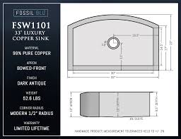 fsw1101 luxury 33 inch pure hammered