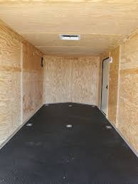 To properly install the trailer mat, mark used the blt marine and outdoor adhesive. 7x16 Black Hawk Custom W Rubber Floor Plywood Ceiling Ad 760 Usa Cargo Trailer