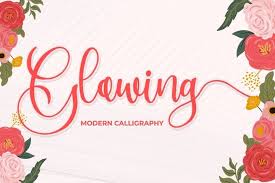 Bold script font script typeface bold fonts typography fonts hand lettering great fonts new fonts poster fonts free fonts download. Glowing Modern Calligraphy 536398 Calligraphy Font Bundles In 2020 Stationary Art Wedding Fonts Signature Fonts