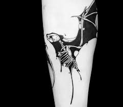 Leg calf bat tattoo style. Bat Tattoo By Roy Tsour Post 30109