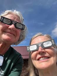 We had a wonderful day in Meadsville, Pa. The eclipse was expected to be  totality, but cloudy! However we had incredible good fortune! Just being  together,. Plus corona and incredible viewing, and