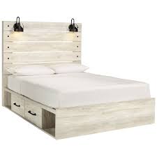 Amolife upholstered faux linen platform bed with storage drawers / platform bed frame with adjustable headboard and wooden slats support / button tufted mattress foundation with storage, dark grey. Ashley Signature Design Cambeck B192 57 54 2x60 B100 13 Rustic Queen Storage Bed With 4 Drawers Industrial Lights Dunk Bright Furniture Platform Beds Low Profile Beds
