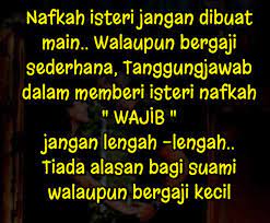 Kondisi isteri mencari nafkah dan hukumnya menurut fiqh syafi'iyah. Nafkah Isteri Saya Sayang Suami Saya Kini Selamanya Facebook