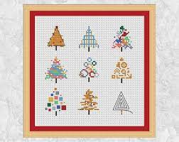Get ready for the festive season with this bright and modern christmas cross stitch pattern. Modern Christmas Cross Stitch Pattern Christmas Card Motifs Etsy Cross Stitch Tree Cross Stitch Patterns Christmas Christmas Cross Stitch