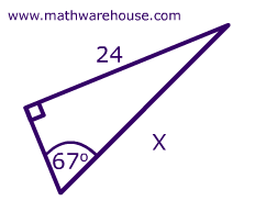 A right triangle has one angle of 90. Find The Side Length Of A Right Triangle