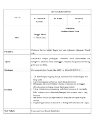 Berikut ini rincian tugas customer service rumah sakit: Spo Customer Service Pdf