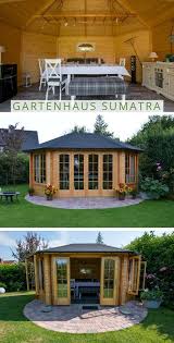 Gartenpavillon Sumatra 44 Iso Mit Grosser Falttur Garten Pavillon Holzhutte Garten Pavillon