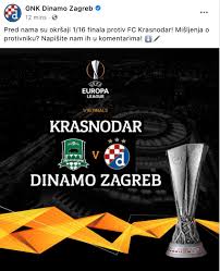 Manchester united and dinamo zagreb are the only clubs with more than one player in our xi, while hoffenheim's munas dabbur is our player of the week! Europa League Knockout Phase Dinamo Zagreb Meets Krasnodar In Last 32