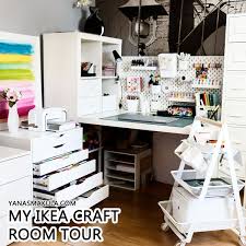 Before your next trip to ikea for furniture for your craft or scrap room, take a look at this round up of affordable storage solutions. My Ikea Craft Room Craft Corner Tour 2018 Yana Smakula