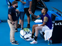 Nick kyrgios has tested fans' patience by failing to resist insulting novak djokovic yet again within tennis stars nick kyrgios (left) and novak djokovic at the australian open 2021 © asanka brendon. Kyrgios Walks Off Calls Umpires Peanuts In Australian Open Warm Up