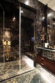 Check spelling or type a new query. Masculine Bathroom Black Marble Luxury Triple Lateral Apartment Chelsea Peek Arc Bathroom Inspiration Modern Bathroom Design Luxury Black And Gold Bathroom