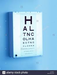 Optometrist Next To An Eyechart The Eye Chart Is Used To