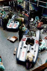 1954 Gp Francji Reims Mercedes Benz W196 Streamliner 18 Juan Manuel Fangio Poz 1 22 Hans Herrmann Awaria Mercedes Benz Classic Retro Cars Race Cars