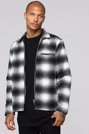 Black And White Jacket Mens Fashion Nova Mens Jamie Casual Jacket Black White Casual Jacket Outerwear Jackets Mens Jackets
