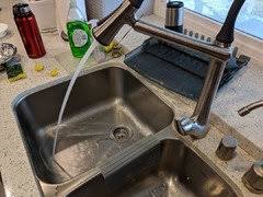 faucet with extended spout reach