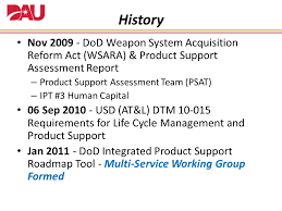 Dod Integrated Product Support Roadmap Tool Ppt Video