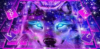Neon Galaxy Wolf Keyboard Theme Amazon De Apps Fur Android Tons of awesome galaxy wolf wallpapers to download for free. neon galaxy wolf keyboard theme amazon
