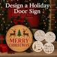 Paint Nite: Design a Holiday Door Sign 12" event in Babylon, NY