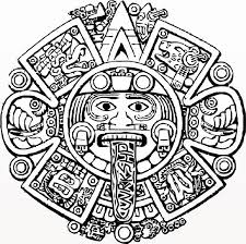 Mayan Calendar Face Outline Google Search Aztec Art Aztec Calendar Aztec Tattoo Designs