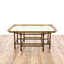This Hollywood Regency Coffee Table Is Featured In A Solid Wood With A Glossy Walnut Finish This Coffee Ta Glass Top Coffee Table Glass Top Table Coffee Table