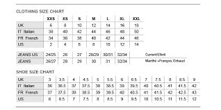 Golden Goose Shoes Size Chart