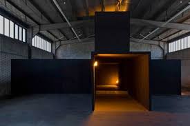 Bruce Nauman Room With My Soul Left Out Room That Does Not Care 1984 Celotex Rusted Steel Yellow Light 973 8 X Design Installation Art Light And Space