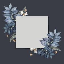 These empty cc numbers with cvv can be used on multiple places for safe and educational purposes. Download Blue Floral Blank Square Card Design For Free Blank Card Design Card Design Floral Border Design
