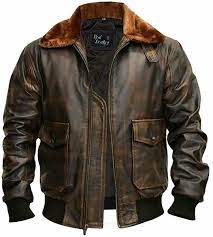Mens Brown G1 Military Flight Bomber Raf Real Leather Jacket Winter Special Ebay In 2021 Mens Leather Bomber Jacket Real Leather Jacket Leather Jacket