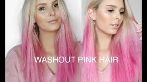 You can also get a swatch that you can add to your own hair so you have this bit with a different colour. Diy Washout Pink Hair Using L Oreal Colorista Spray Youtube